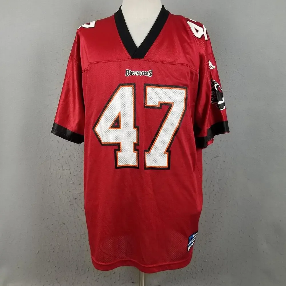 Vintage Tampa Bay Buccaneers Jersey Mens XL NFL Adidas John‎ Lynch 90s